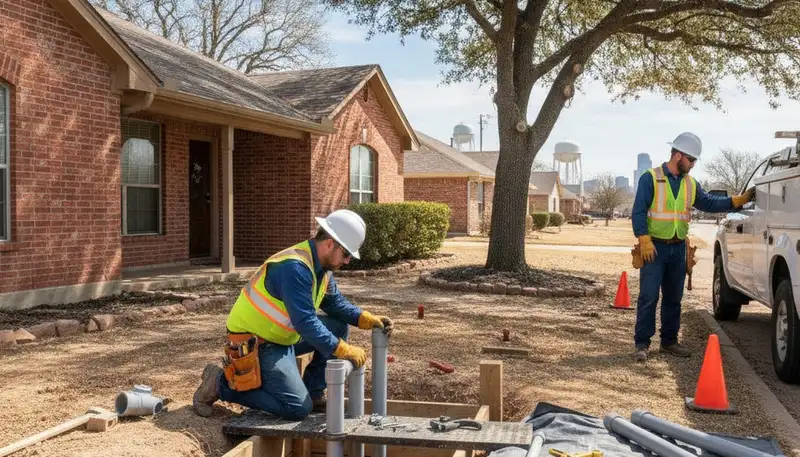 Fort Worth, TX plumbing repair technician providing emergency leak and pipe repair service