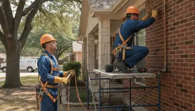 Fort Worth, TX plumber repairing a leak for emergency plumbing service