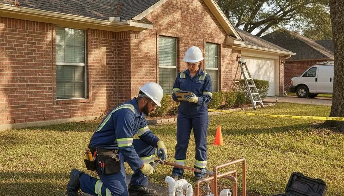 Fort Worth, TX plumbing repair service van for emergency leak and pipe repairs