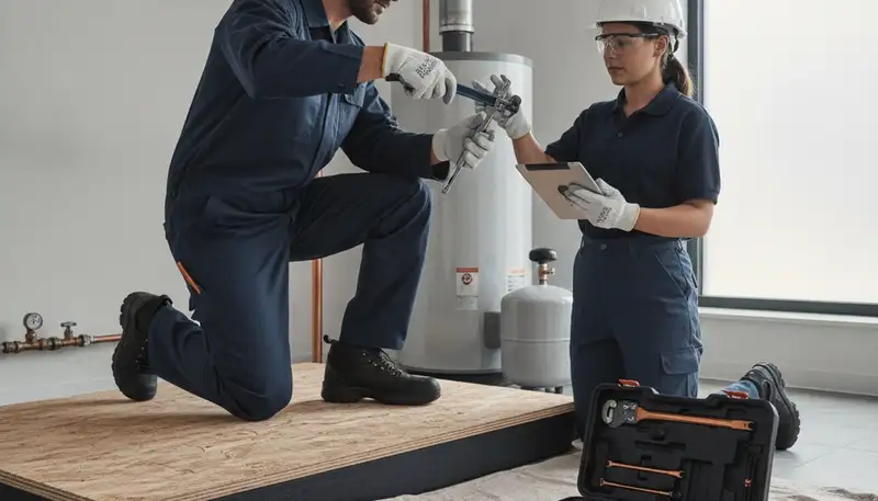 Fort Worth, TX plumber repairing a home pipe for emergency plumbing service