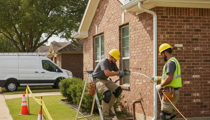 Fort Worth, TX plumber providing emergency plumbing repair service for local homes and businesses