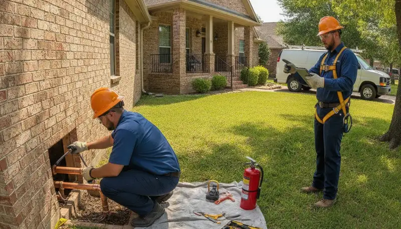 Fort Worth, TX plumbing repair service truck for emergency leak and pipe repair jobs