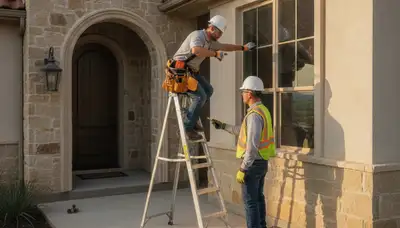 Fort Worth, TX emergency plumber repairing a residential plumbing leak on an area service call