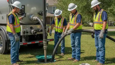 Fort Worth, TX plumber providing septic pumping service for residential tank maintenance