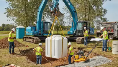 Septic tank installation for Fort Worth, TX homes by emergency plumbing professionals
