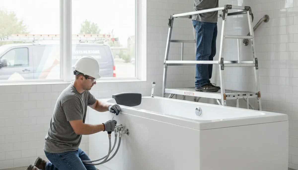 Walk in tub installation for Fort Worth, TX homes by a local plumbing repair expert